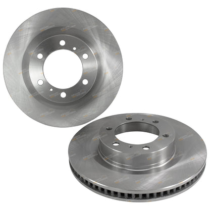 2 Front Brake Rotors + Pads for Toyota Prado GRJ150R (2009–2018)