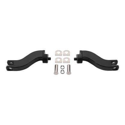 Rear Passenger Foot Peg Mounts for Harley Touring (1993-2025) Black/Chrome