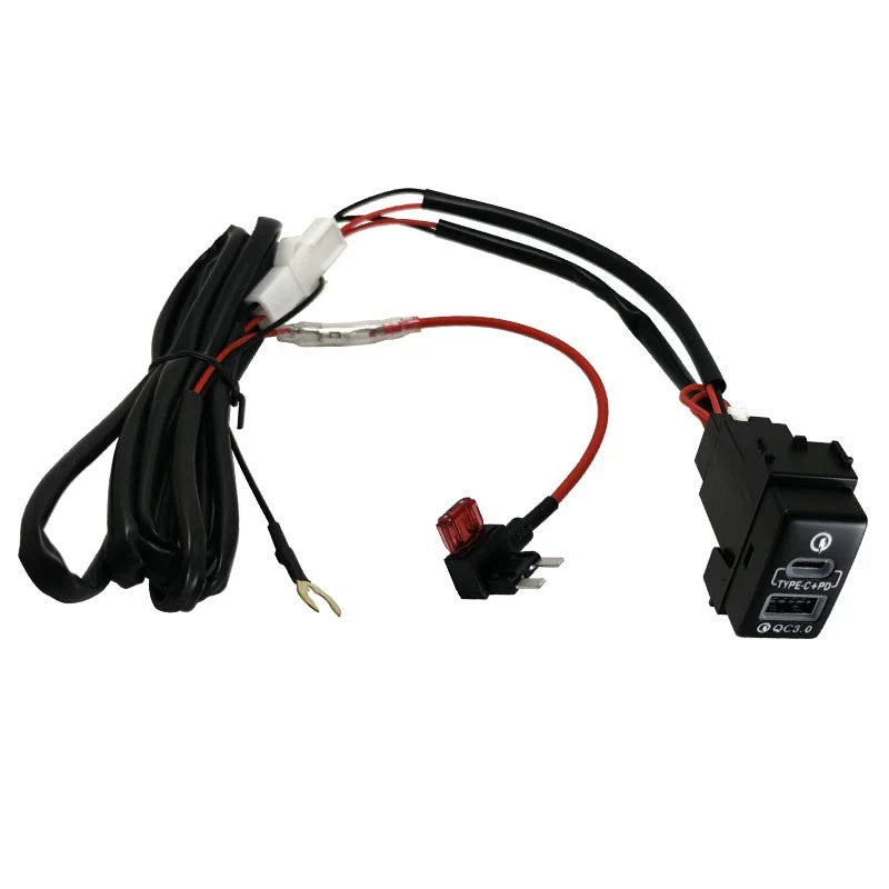 USB QC3.0 Charger 36W for Nissan Altima Sentra X-trail Pathfinder Frontier Rogue
