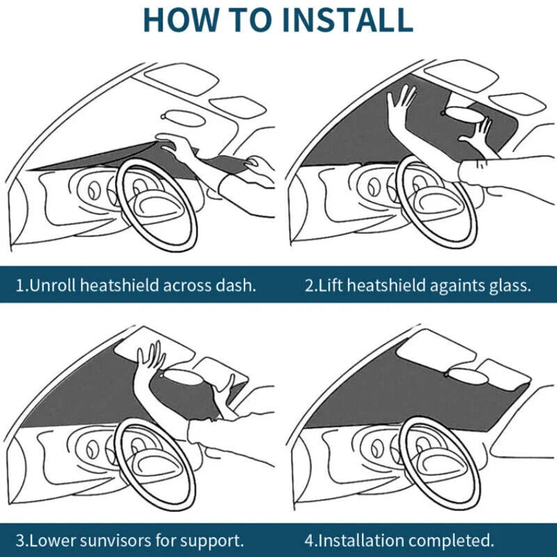 Windshield Window Privacy Interior Sunshade for Honda FIT (2008–2013)