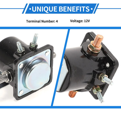 HD Diesel Starter Solenoid Relay 12V 4 Terminal for Ford (1953–1992)