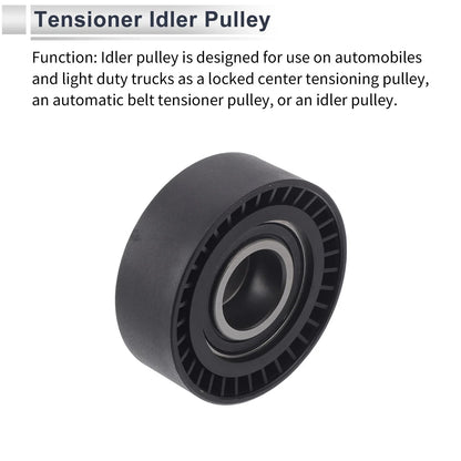 Drive Belt Idler Pulley for BMW Series 3 (1994-2006) Black 1 x