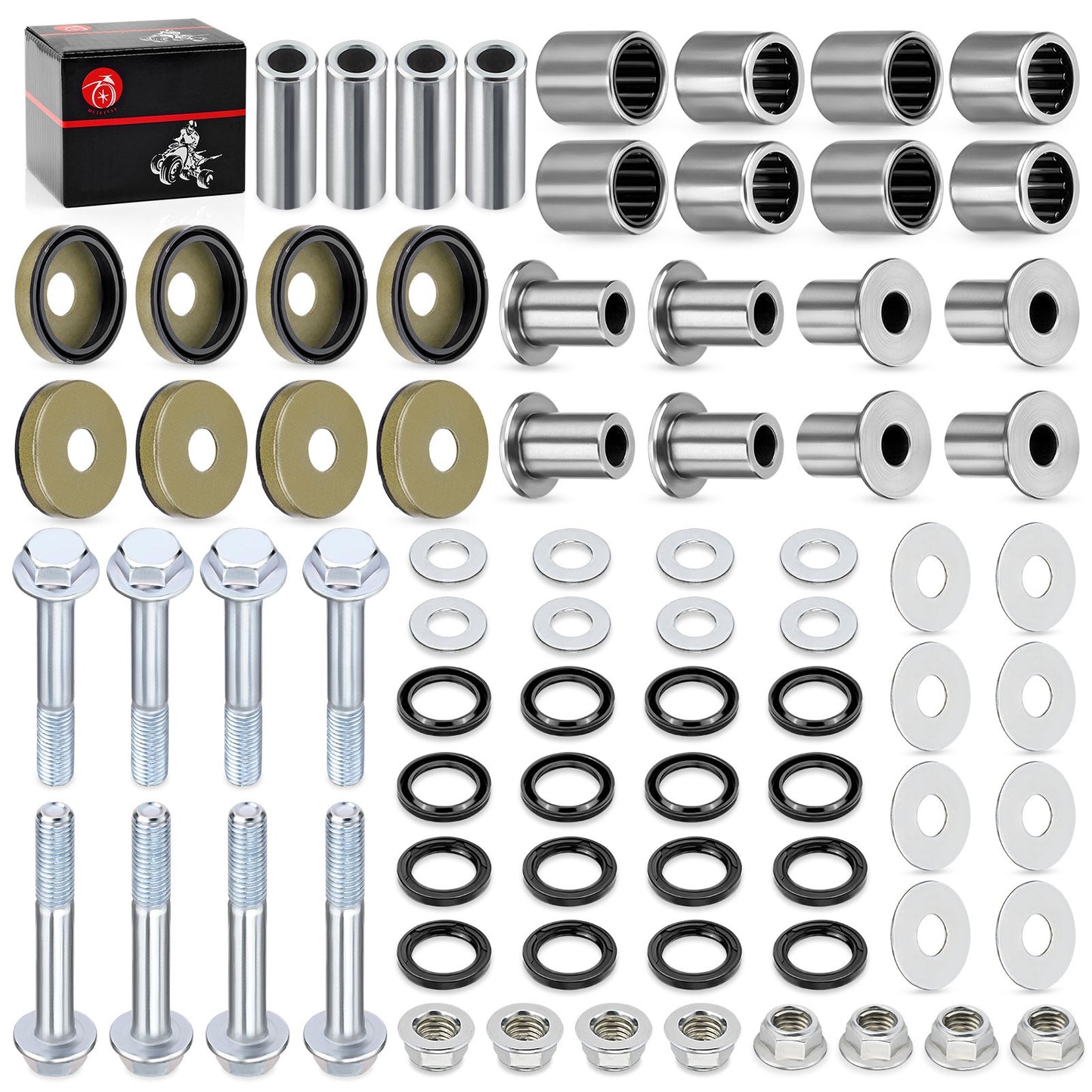 A Arm Bushing Set with Bolts for Suzuki LTZ400 (2003–2008)