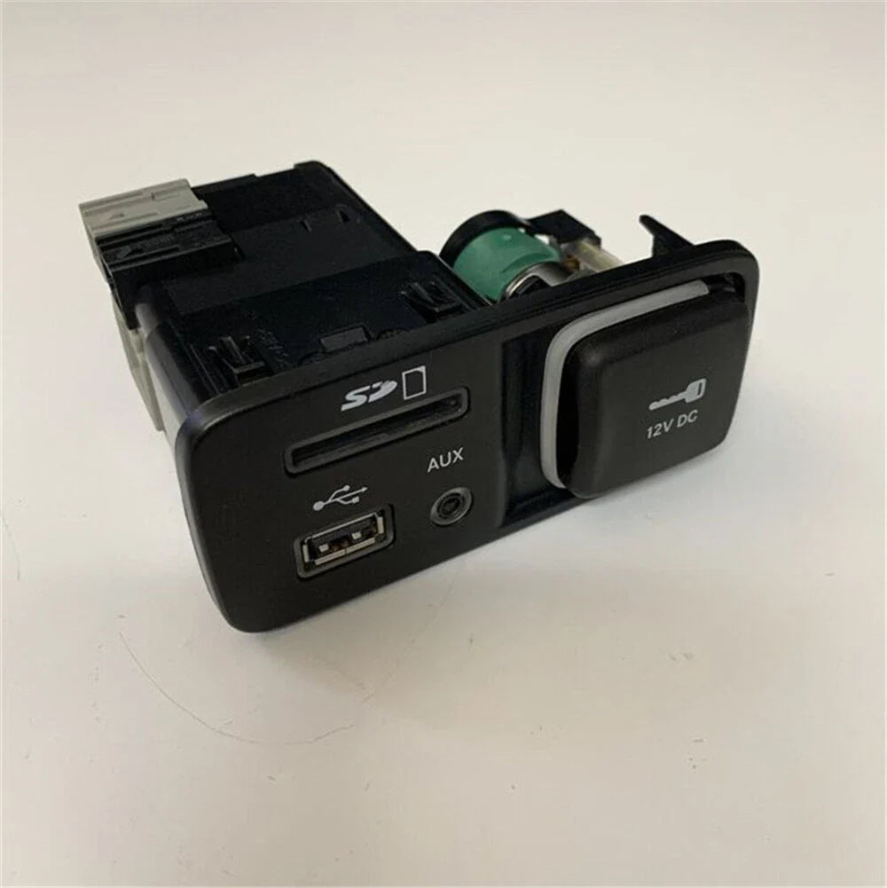 12V DC Media Center Console AUX USB SD for Jeep Cherokee (2014–2018)