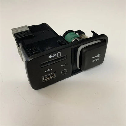 12V DC Media Center Console AUX USB SD for Jeep Cherokee (2014–2018)