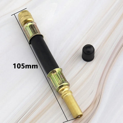 4x Flexible Tire Tyre Valve Extension Adapter for Car Truck Bus Black+Gold