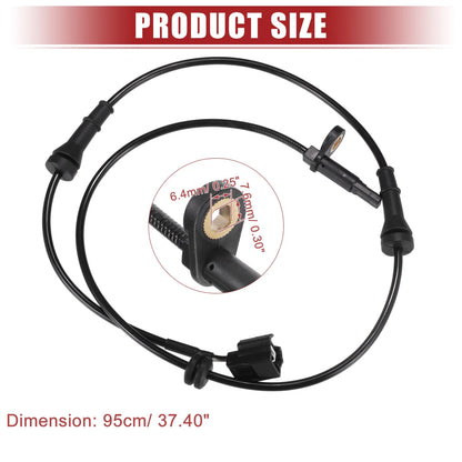 2 Pcs ABS Wheel Speed Sensor for Nissan Murano (2011–2014) No. 479101AA0A