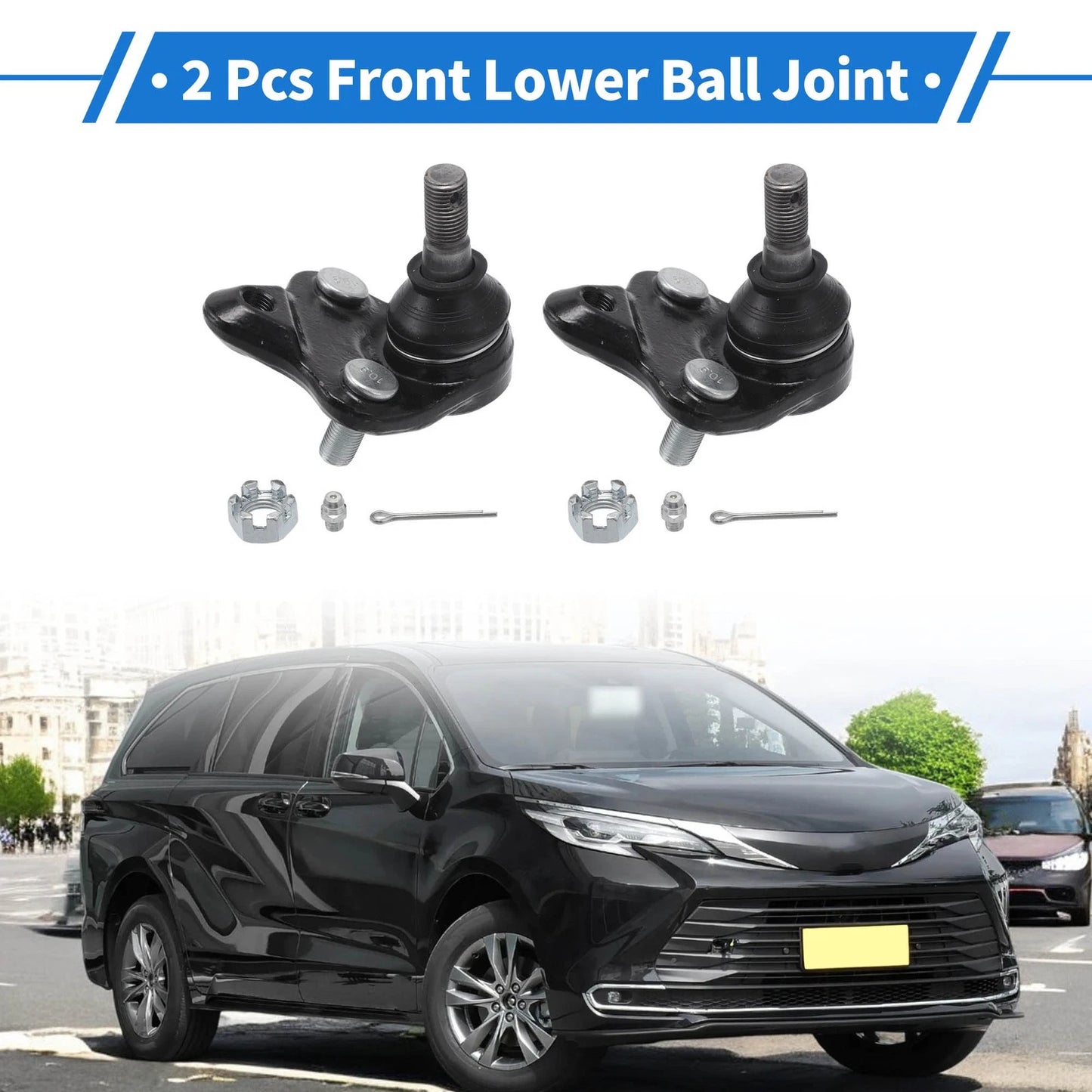 2X Front Lower Ball Joints for Toyota Corolla (1996–2008) No. 43330-19115/43330-09230