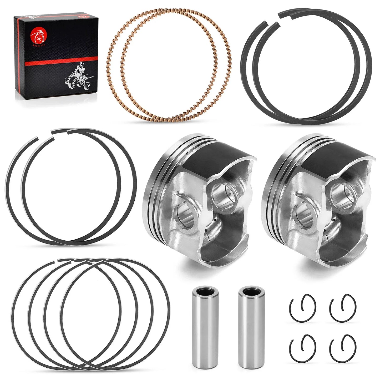 Piston w/Rings Kit 80mm for Polaris Sportsman Ranger RZR 800 (2005–2017)