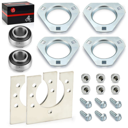 Go-Kart Live Axle Bearing Kit for Go-Kart Mini Bike (3-Hole)