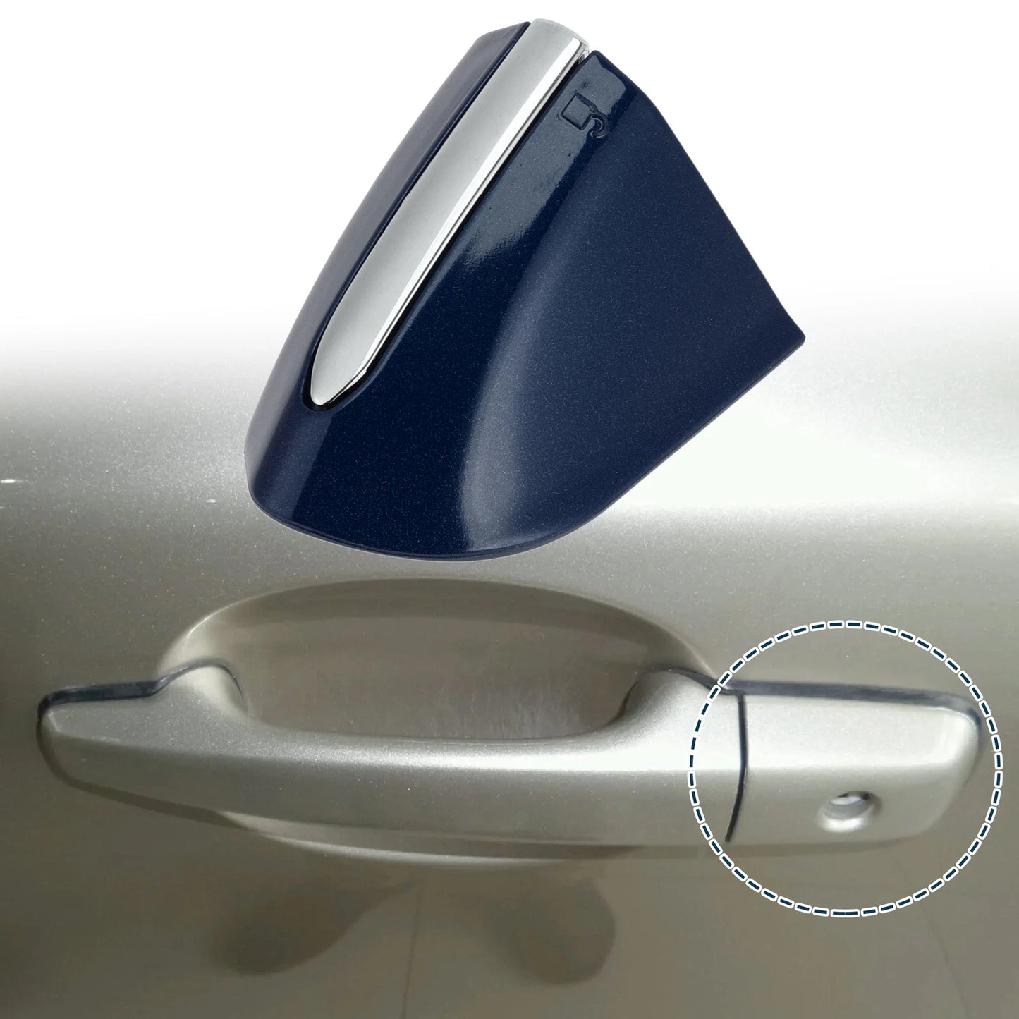Front Left Door Handle Cover Trim for Ford Mondeo Edge Taurus (2013–2020) Blue
