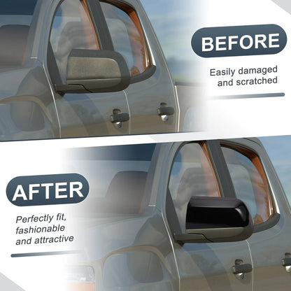 Left Side Rearview Mirror Cover Cap Gloss Black for Chevrolet Colorado & GMC