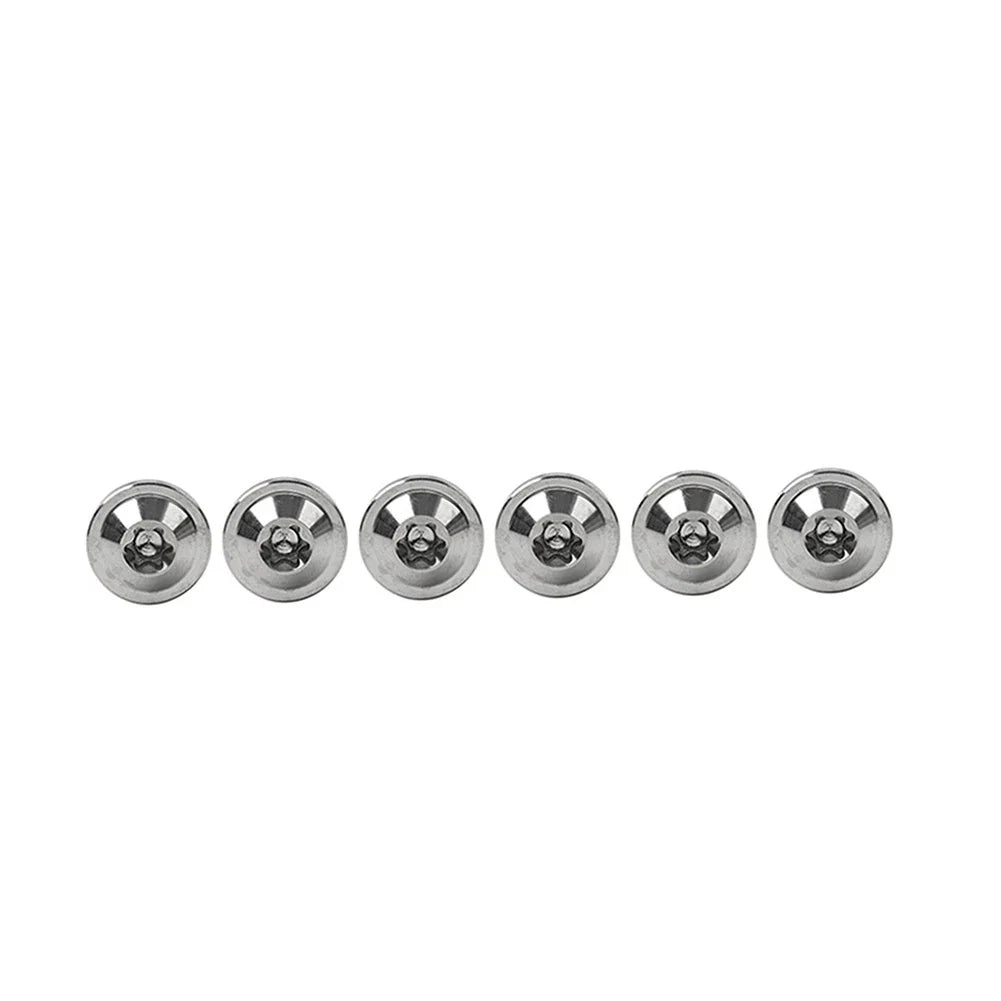 6pcs M6x30mm Titanium Alloy Torx Head Bolts for Bike Motorcycle