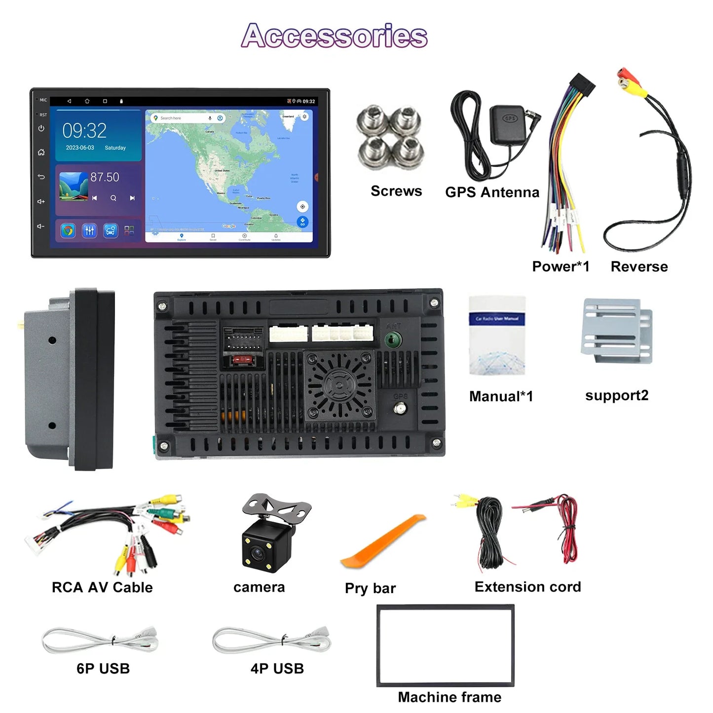 7" Wireless CarPlay Android Auto Head Unit for Nissan Navara (2006-2015)