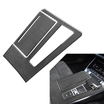 RHD Carbon Fiber Center Console Trim for Audi A6 A7 (2019-2024)