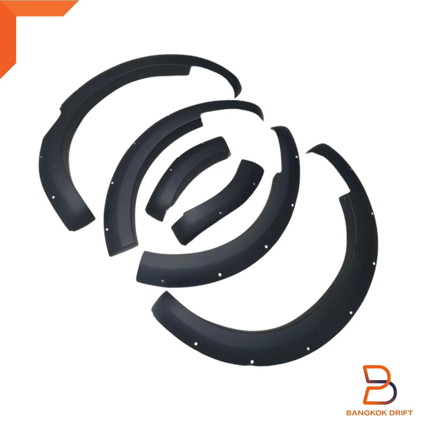 Black Fender Flare Arch for Nissan Navara D40 Narrow Body 4DR Dual Cab