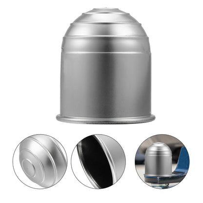 2X Universal Trailer Hitch Ball Cover 50mm ID Silver Tone