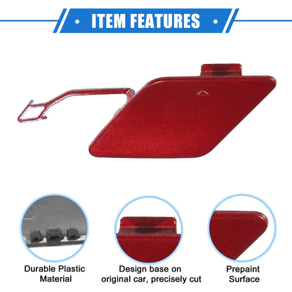 Tow Hook Eye Hole Cover Cap for BMW 3 F30 (2012–2015) Red