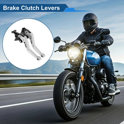Adjustable Short Brake Clutch Levers for Kawasaki ZX6R/ZX636R/ZX6RR (2000–2023)