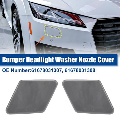 1x Pair Front Bumper Headlight Washer Nozzle Cover Cap for BMW 325i