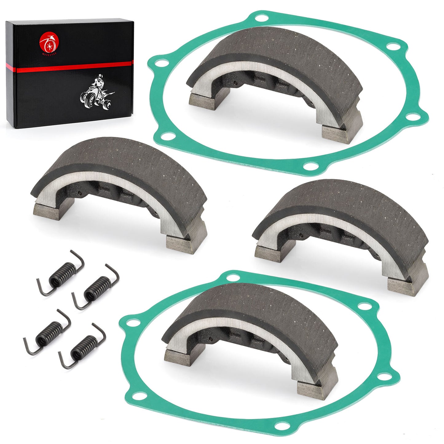 Set of 4 Brake Shoes with Springs for John Deere 750 770 790