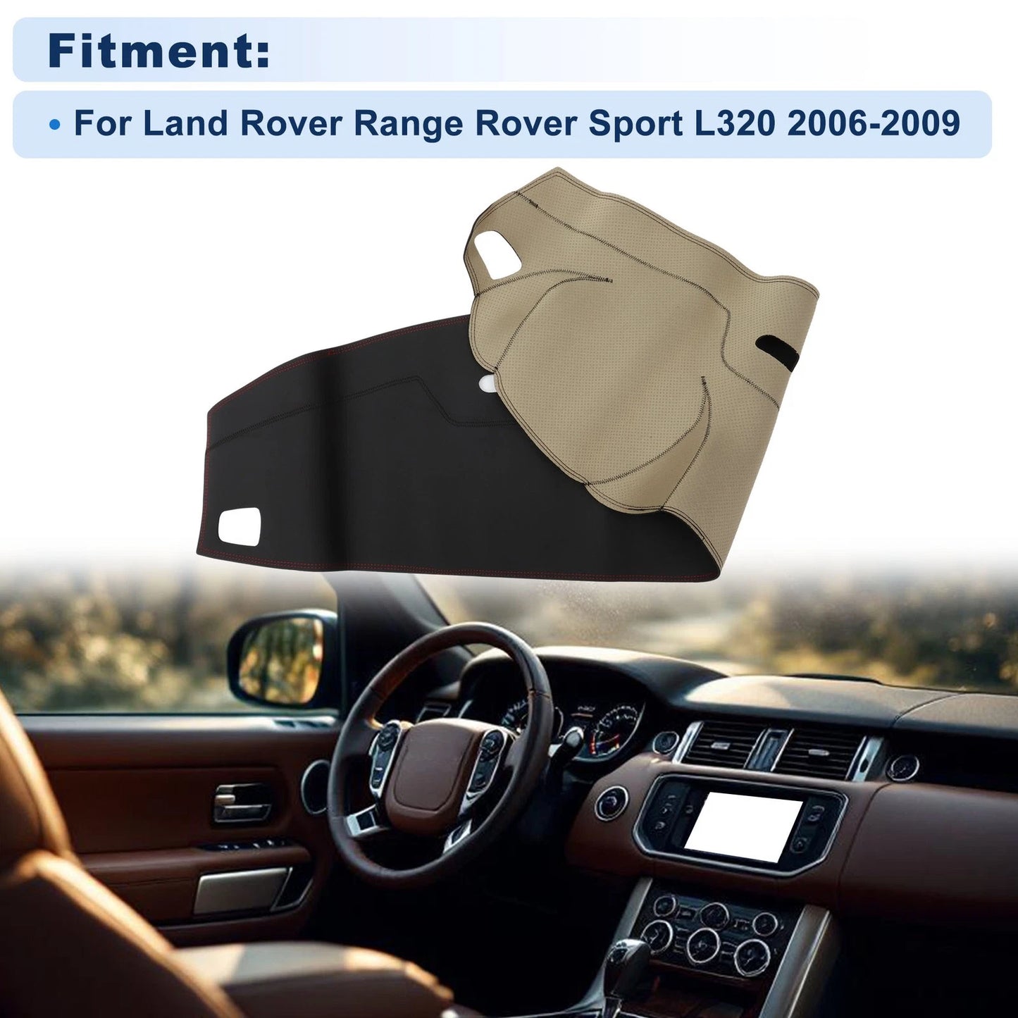 Dash Cover for Land Rover Range Rover Sport L320 (2006–2009) Faux Leather