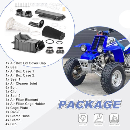 Air Filter Box & Cleaner Joint Kit for Yamaha Banshee 350 (1987–2006)