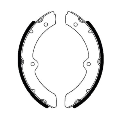 Front Brake Shoes Lining Set for Toyota Coaster Bus (1982–1993)