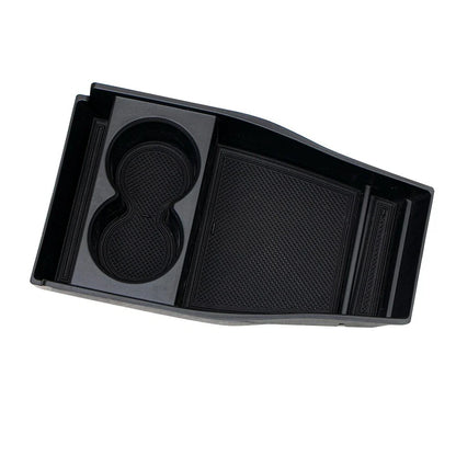 1x Front Center Console Storage-Box ABS-Black Organizer Tray for Hyundai