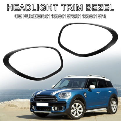 1 Pair Headlight Trim Bezel for Mini Cooper Countryman (2011–2016)