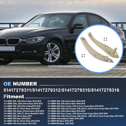 Inner Trim Door Pull Handle for BMW 320i 328i 330i 335i 340i 428i 430i 435i 440i (2012–2019)