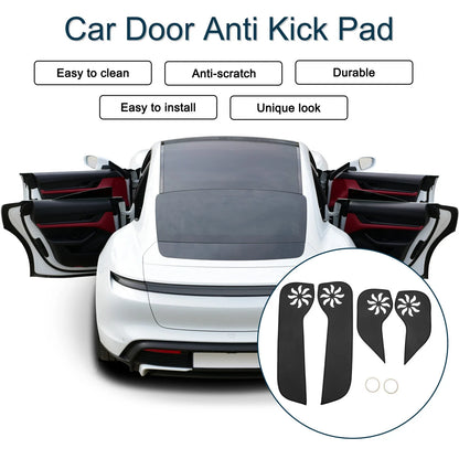 Car Door Anti Kick Pad Sticker Protector for Honda Fit (2021) - 1 Set Black