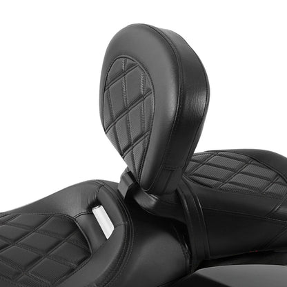 Black Driver Rider Backrest for Harley Touring Street Electra Glide (09-23)
