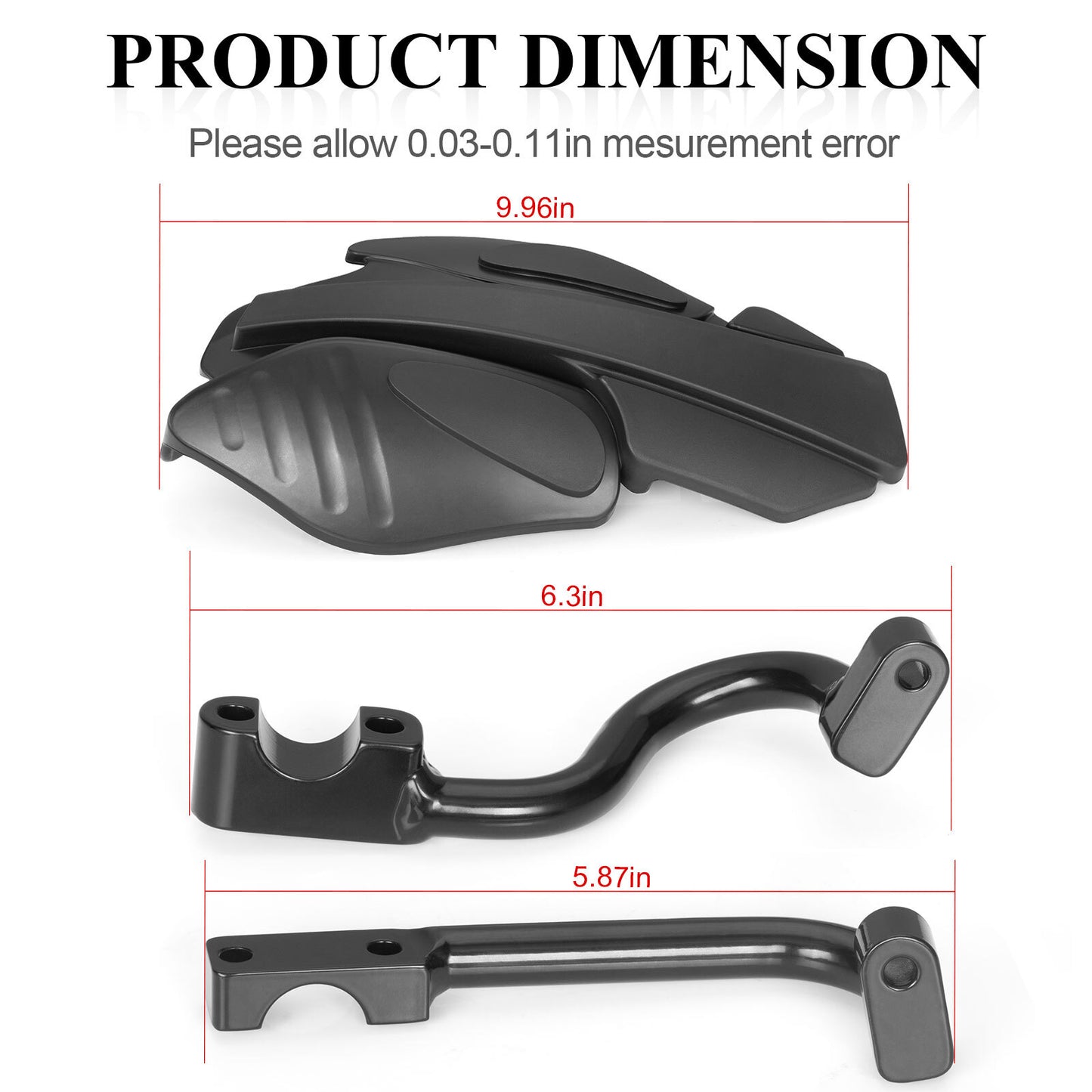 2 Hand Guards & Mount Brackets for Polaris Scrambler Sportsman 850 XP (2015–2023)