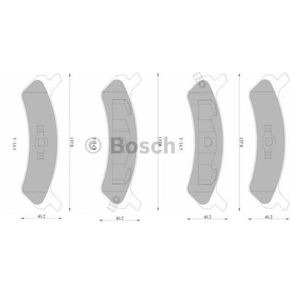 Set of 4 Rear Disc Brake Pads for Hyundai Sonata (1989–1993)