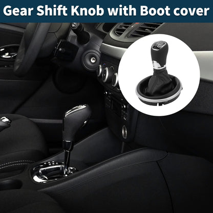 5 Speed Manual Gear Shift Knob with Cover for Skoda Fabia (2007)