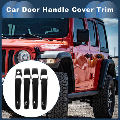 Car Door Handle Cover Trim for Jeep Grand Cherokee (2011–2021) - Black