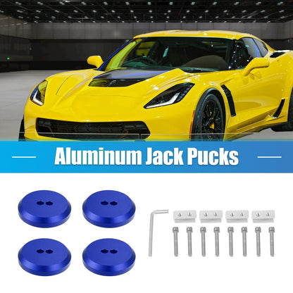 4 Pcs Jack Pad for Chevrolet Corvette C5 (1997-2004) - Blue Frame Rail Covers