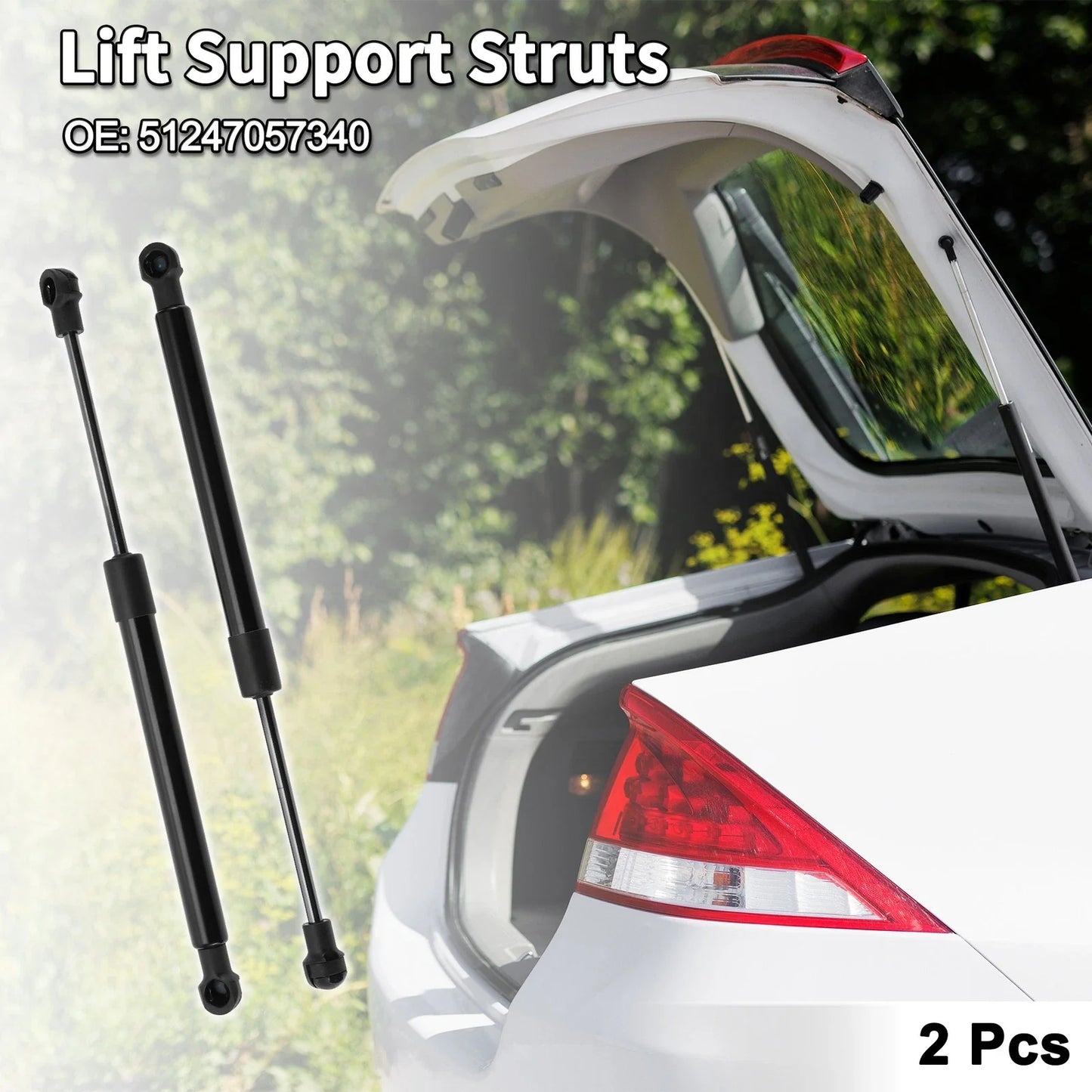 Rear Hatch Lift Supports Struts Gas Spring for BMW 645Ci