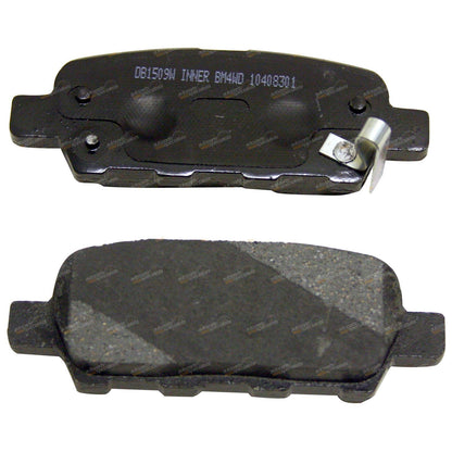 Set of 4 Rear Disc Brake Pads for Nissan 350Z Z33 (2002–2009)