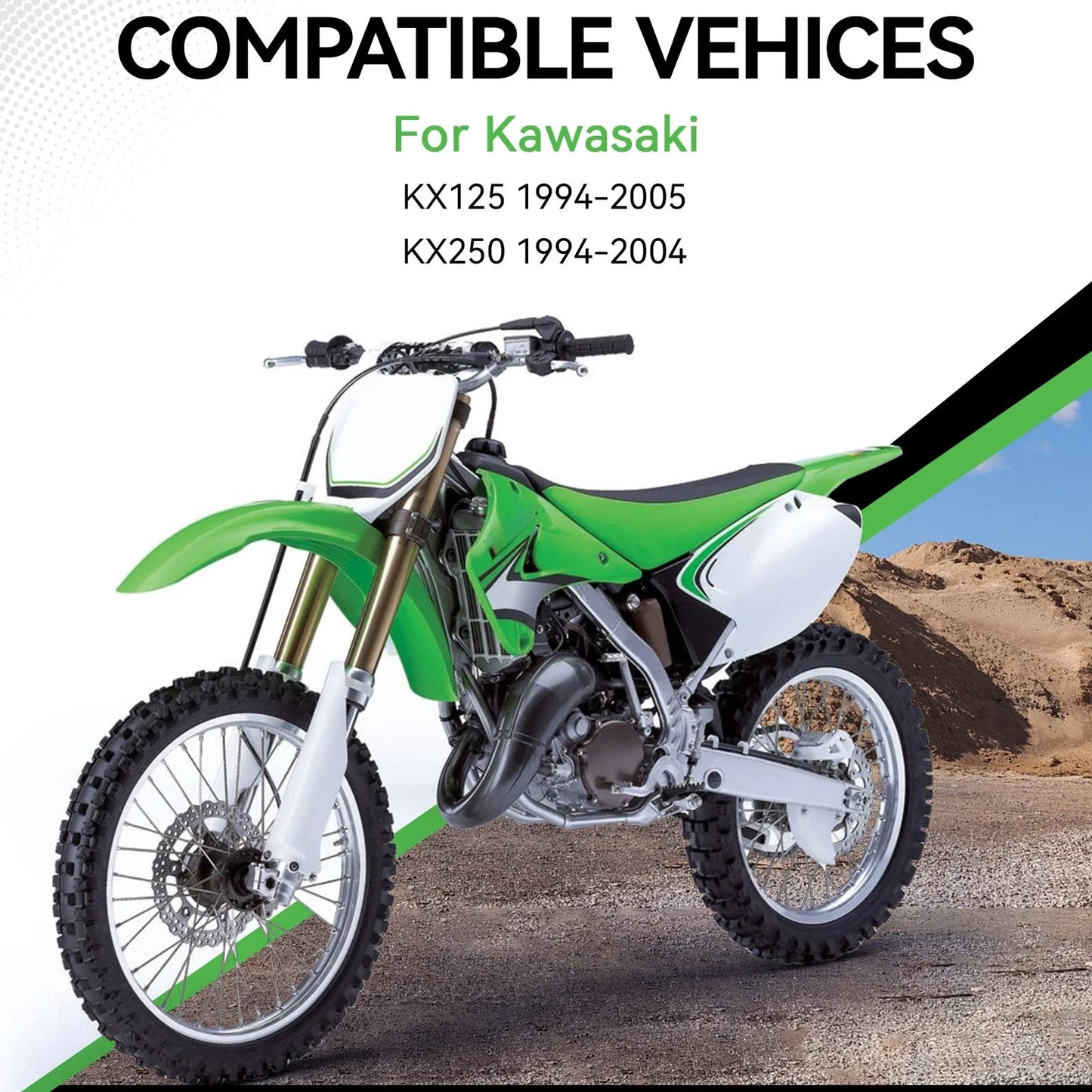 Guard Set Shrouds 2 x for Kawasaki KX125/KX250 (1994–2004)