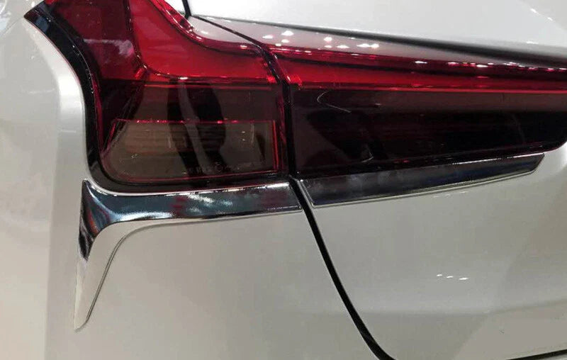 Chrome Rear Tail Light Cover Trims / 4pcs / for Lexus UX200 UX250h (2019–2022)
