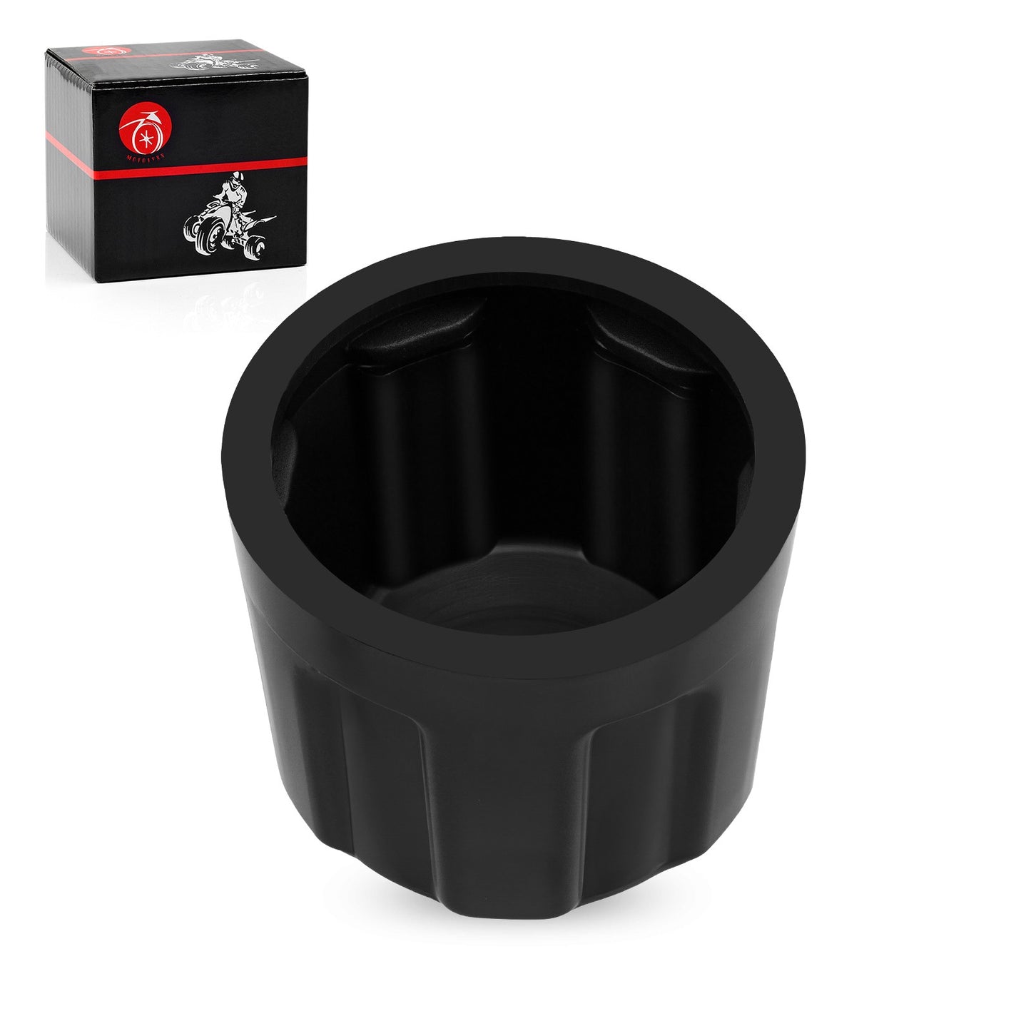 Black Center Hub Wheel Cap for Suzuki Quadrunner 125-300 (1990–2002)