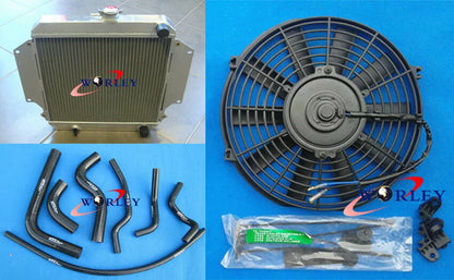 Aluminum Radiator with Red Hose and Fan for Suzuki Sierra 1.3 SJ413 (1984–1996)