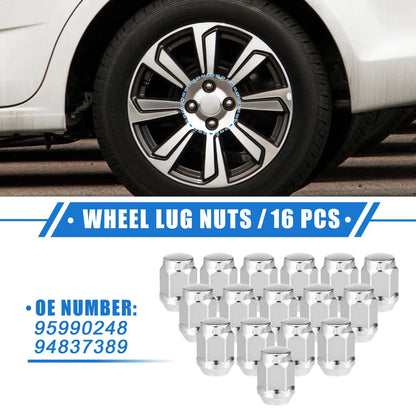 16 Pcs M12 x 1.5 Wheel Lug Nuts for Suzuki Forenza (2004–2008) No. 95990248