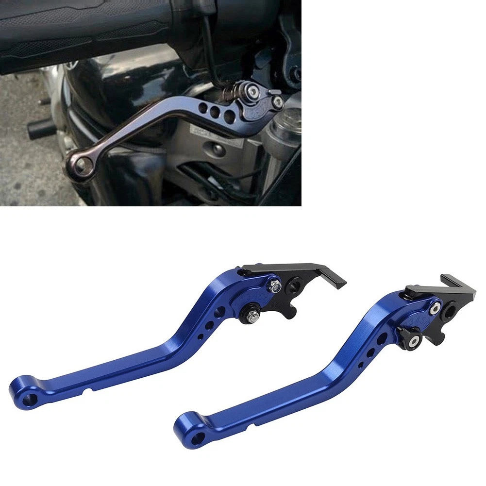CNC Adjustable Brake Clutch Levers for Yamaha YZF R1 (2009–2014) Blue