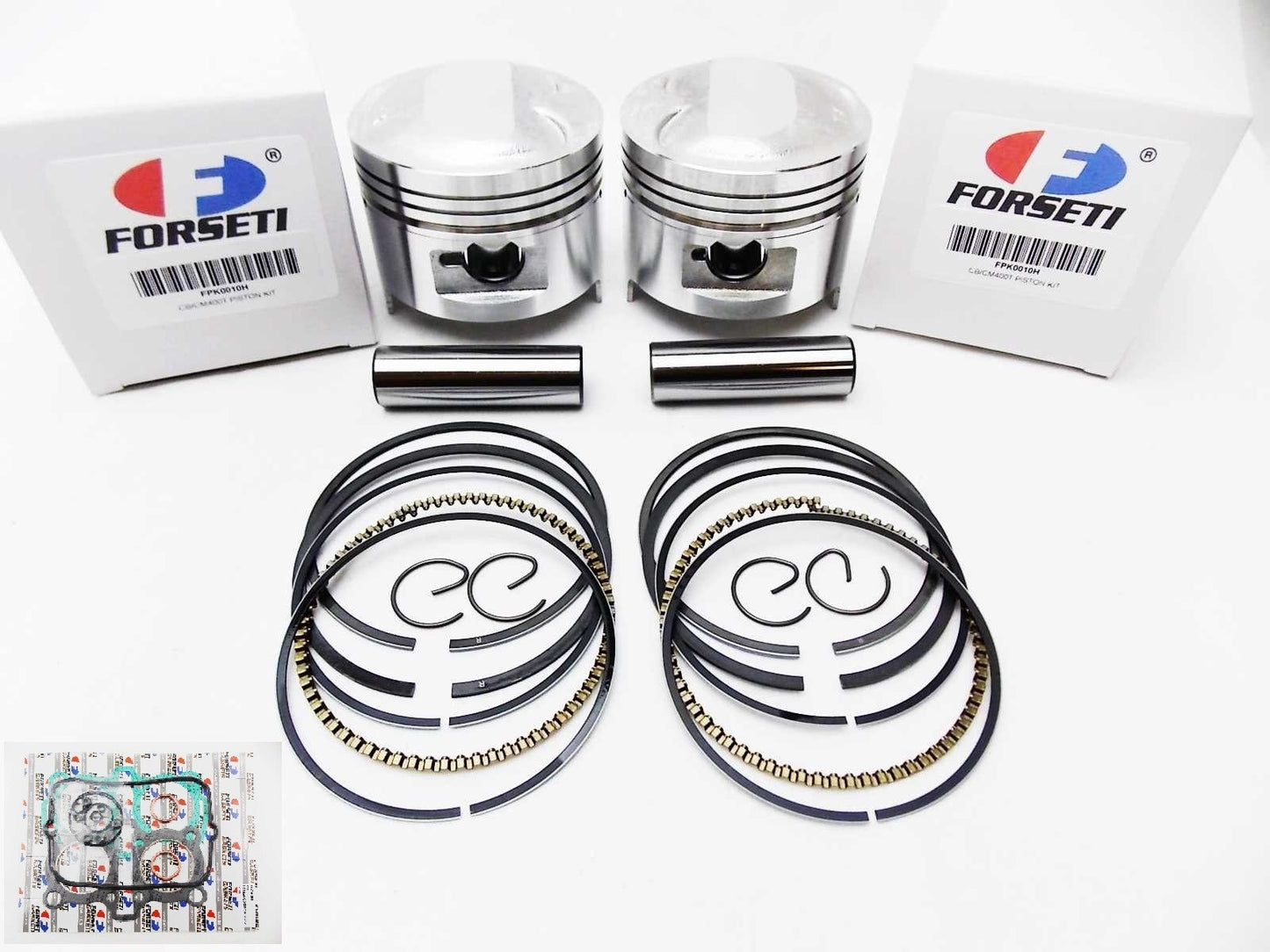 Top End Kit for Honda CM400T (1979) - 70.5mm Piston, Rings, Gasket