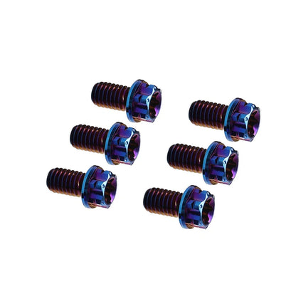 6 x Titanium M6x20mm Torx Head Flange Bolts for Motorcycle Bike Bicycle