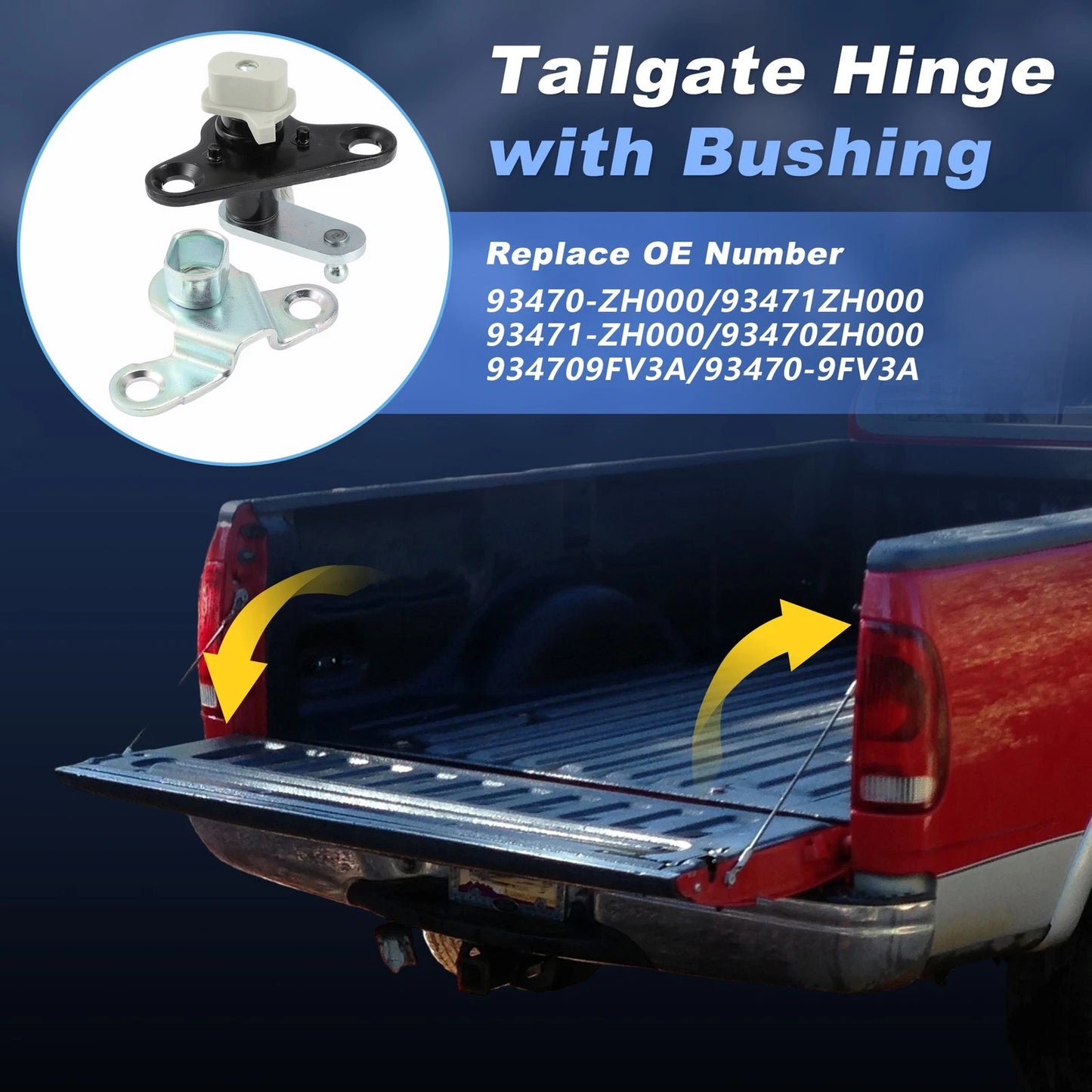 Tailgate Hinge with Bushing for Nissan Titan (2005–2024) 93470-ZH000