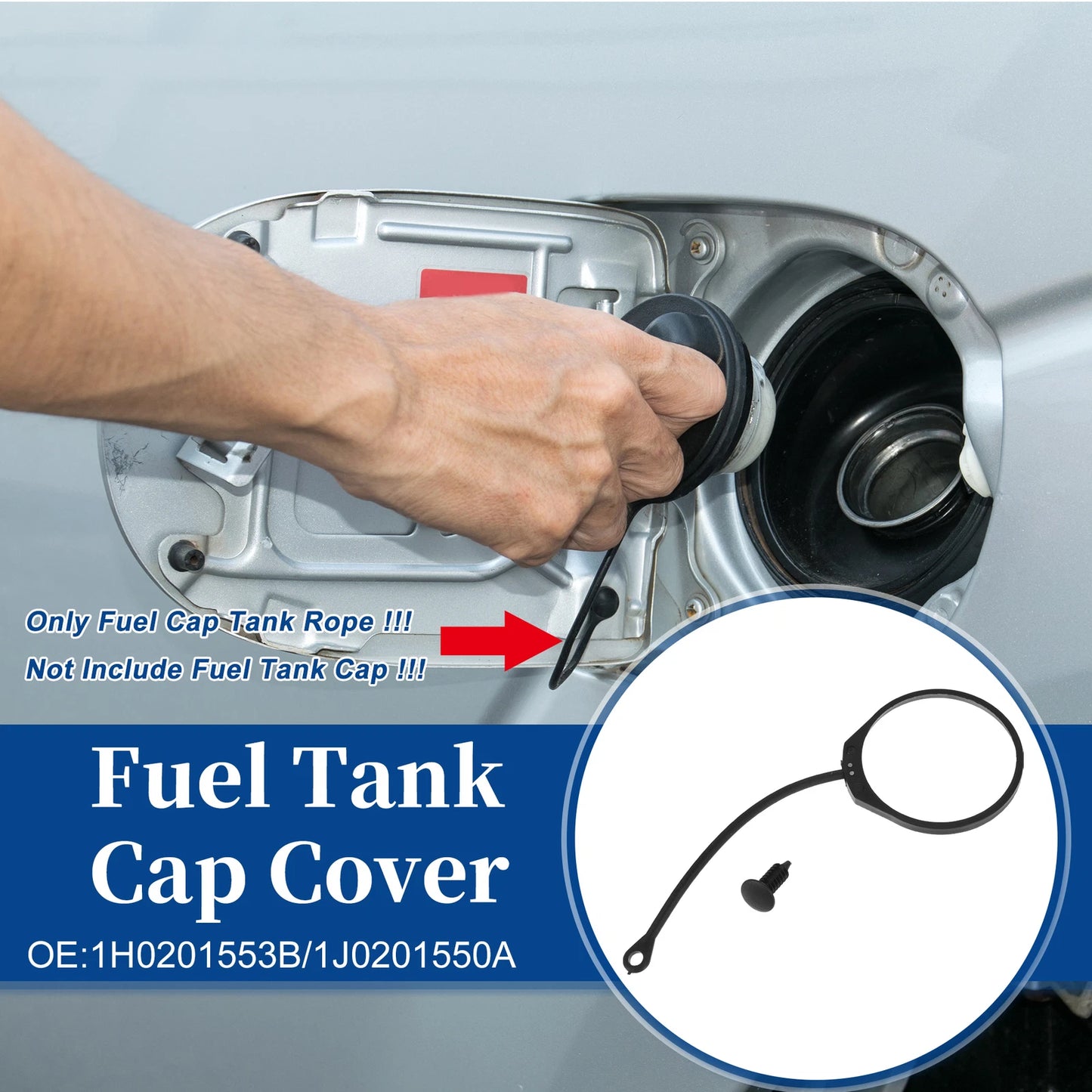 Fuel Tank Cap Tether O Ring for Audi 90 (No. 1H0201553B)